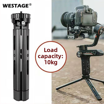 Statív na fotoaparát so štyrmi výškovo nastaviteľnými polohami, zliatina hliníka, nosnosť 6–10 kg, hmotnosť 0,2 kg