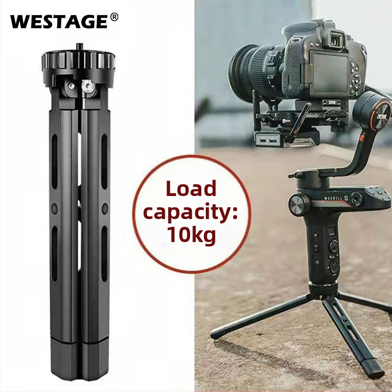 Statív na fotoaparát so štyrmi výškovo nastaviteľnými polohami, zliatina hliníka, nosnosť 6–10 kg, hmotnosť 0,2 kg