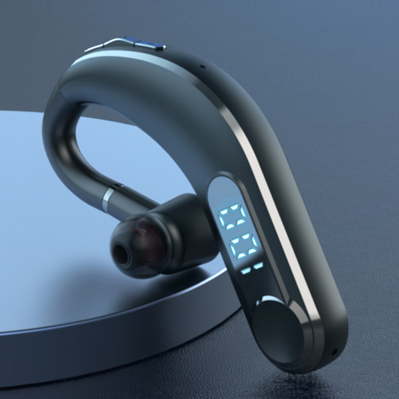 Excelay M22 Bluetooth slušalice za uho, dugotrajna baterija, digitalni zaslon, rotirajući držač za uho, sportske bežične slušalice