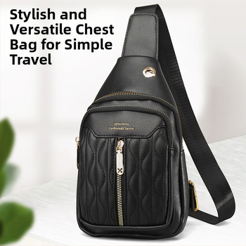 Senina Ženska Mini Crossbody Torba – Ulični Stil, PU Koža, Zip Zatvaranje, Unutarnji džepovi za Telefon, ID, Laptop i Kameru