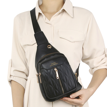 Senina Ženska Mini Crossbody Torba – Ulični Stil, PU Koža, Zip Zatvaranje, Unutarnji džepovi za Telefon, ID, Laptop i Kameru