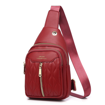 Senina Ženska Mini Crossbody Torba – Ulični Stil, PU Koža, Zip Zatvaranje, Unutarnji džepovi za Telefon, ID, Laptop i Kameru