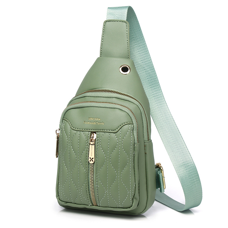 Senina Ženska Mini Crossbody Torba – Ulični Stil, PU Koža, Zip Zatvaranje, Unutarnji džepovi za Telefon, ID, Laptop i Kameru