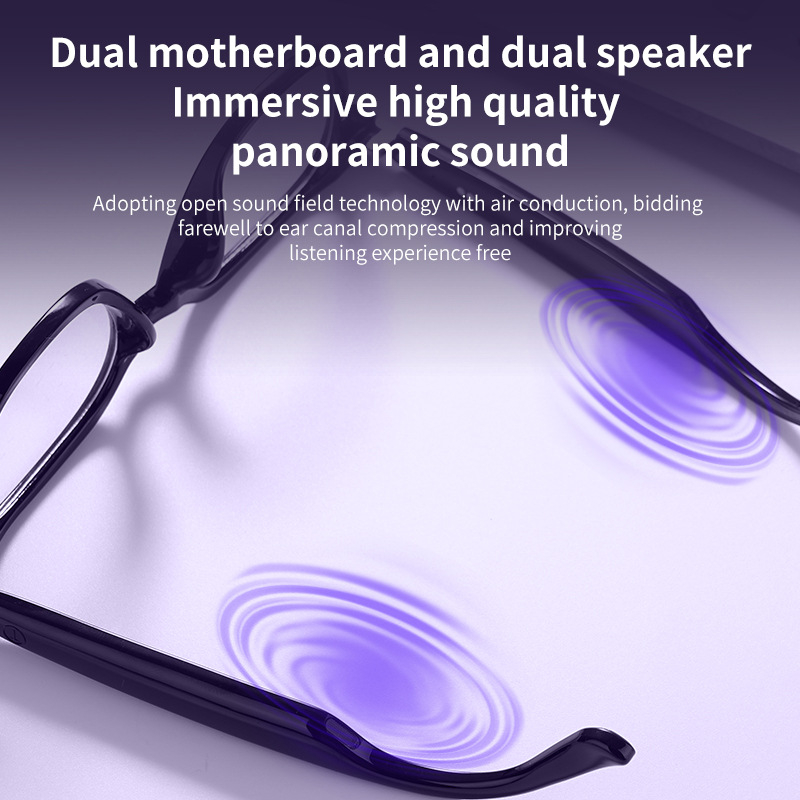 Ochelari Bluetooth inteligenți cu traducere AI și căști încorporate, ochelari de soare cu ramă leopard, sunet wireless (Bluetooth 5.0; rază 10 m; autonomie 4–8 ore; modul handsfree în mașină; rezistență la apă zilnică)