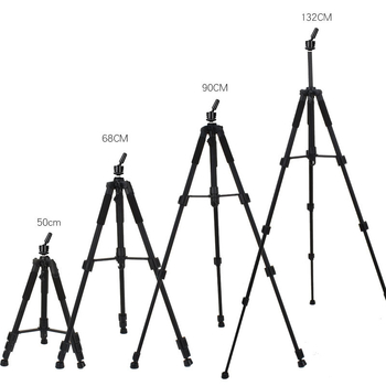 Trepied pentru cap de manechin pentru peruci, aliaj de aluminiu, 4 secțiuni, pan/tilt din plastic, sarcină 2–5 kg