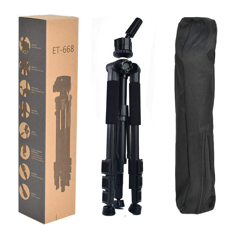 Trepied pentru cap de manechin pentru peruci, aliaj de aluminiu, 4 secțiuni, pan/tilt din plastic, sarcină 2–5 kg