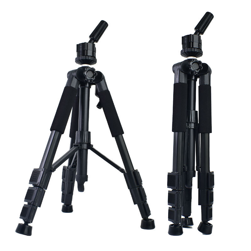 Trepied pentru cap de manechin pentru peruci, aliaj de aluminiu, 4 secțiuni, pan/tilt din plastic, sarcină 2–5 kg