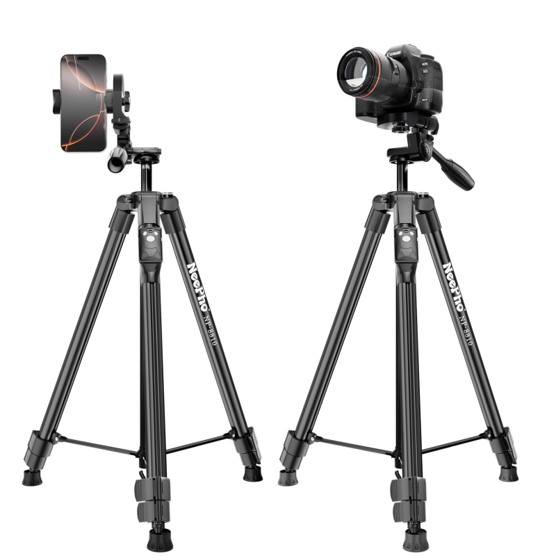 Neepho NP-8810 stativ, 3 sekcije, aluminijska legura + ABS, PTZ trodimenzionalni gimball, nosivost 2-5 kg, Bluetooth daljinski upravljač