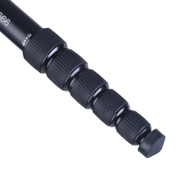 SLR monopod A-666, aluminijska legura, 6-sekcijski, nosivost 6–10 kg