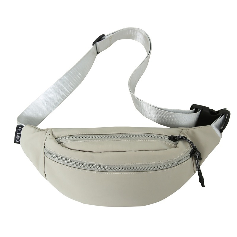 Najlon torbica za pojas u urbanom minimalističkom stilu, unutarnja džep za mobitel, poliester podstava, zatvarač, trodimenzionalni vanjski dizajn, za svakodnevnu upotrebu