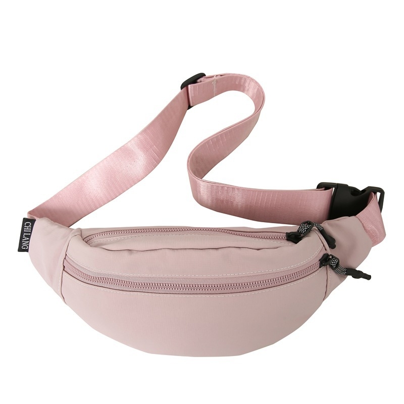 Najlon torbica za pojas u urbanom minimalističkom stilu, unutarnja džep za mobitel, poliester podstava, zatvarač, trodimenzionalni vanjski dizajn, za svakodnevnu upotrebu