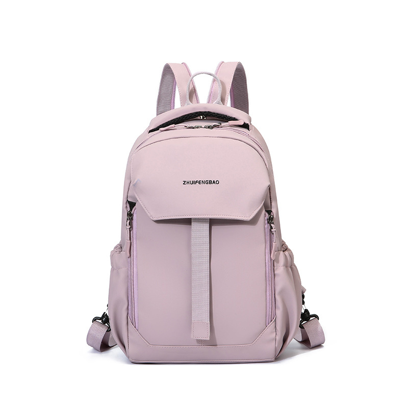 Naylon ženska torbica za prsni dio u urbanom stilu, velika kapaciteta, zatvarač, poliester podstava