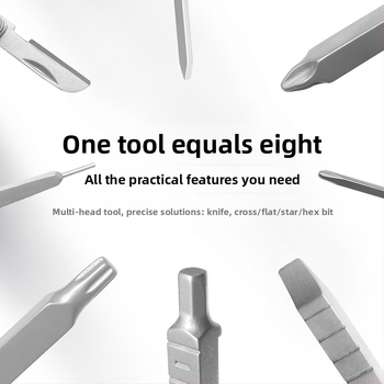 Viacúčelový nástroj pre kameru: skrutkovač a kľúč, skladací krížový statív a montážne príslušenstvo