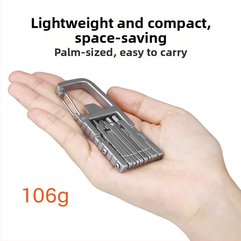 Viacúčelový nástroj pre kameru: skrutkovač a kľúč, skladací krížový statív a montážne príslušenstvo