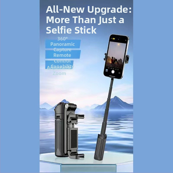 Mini selfie tyč pre telefón s roztiahnuteľným zaostrovaním, Bluetooth držiak na telefón, diaľkové ovládanie súčasťou, prispôsobiteľný, univerzálny (materiál: plast)