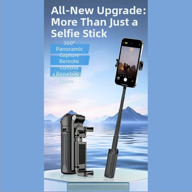 Mini selfie tyč pre telefón s roztiahnuteľným zaostrovaním, Bluetooth držiak na telefón, diaľkové ovládanie súčasťou, prispôsobiteľný, univerzálny (materiál: plast)