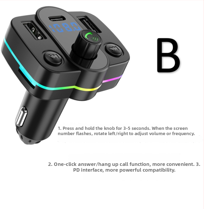 M39 Bluetooth punjač za auto s FM transmiterom i MP3 playerom, USB sučelje, napajanje 12–24V