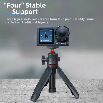 Selfie predlžovacia tyč pre DJI Action 5 Pro a Osmo Pocket 3, 3-dielna, ABS + hliníková zliatina, nosnosť do 2 kg