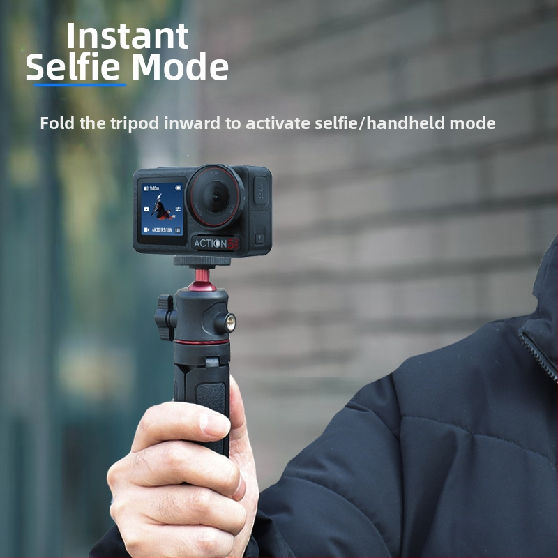 Selfie predlžovacia tyč pre DJI Action 5 Pro a Osmo Pocket 3, 3-dielna, ABS + hliníková zliatina, nosnosť do 2 kg