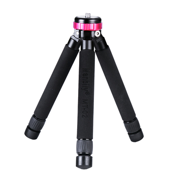 Asztali mobiltelefon tripod MT-02, alumíniumötvözet, két részes, terhelhetőség >20 kg, súly 0,36 kg