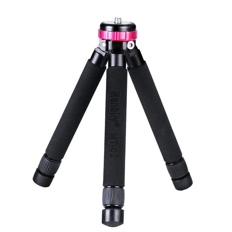 Asztali mobiltelefon tripod MT-02, alumíniumötvözet, két részes, terhelhetőség >20 kg, súly 0,36 kg