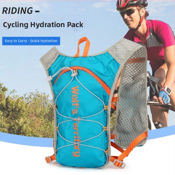 Map of Wolves Lengvas lauko dviračių kuprinė – Daugiafunkcinė, atspari vandeniui ir kvėpuojanti, Nailonas su poliesterio pamušalu, išlenkti pečių dirželiai