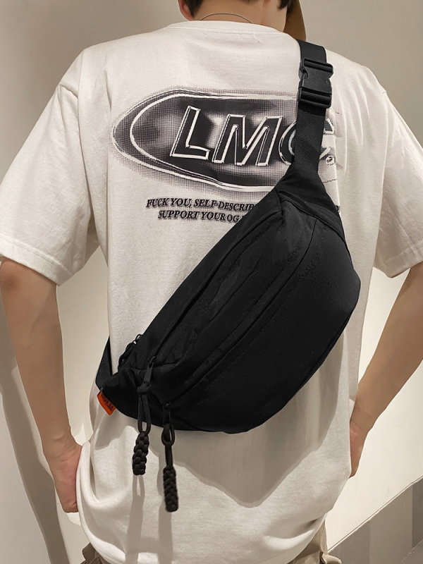 Crossbody torba velikog kapaciteta, uličnog stila, najlon materijal, zatvarač, unutarnja organizacija: džep za mobitel i laminirani džep na zatvarač, za svakodnevnu upotrebu