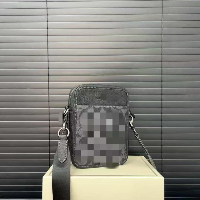 Geantă crossbody pentru bărbați — stil street fashion, material PVC, rezistență la uzură, model litere, căptușeală poliester