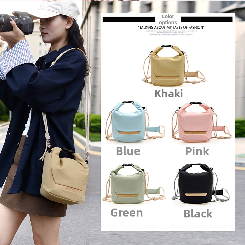 Fotoaparato krepšys DSLR/mirrorless – ultralengvas, nailonas, crossbody stilius, didelė talpa