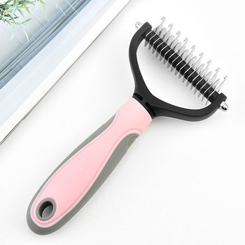 Pieptene de îngrijire pentru animale de companie pentru pisici și câini, din oțel inoxidabil, îndepărtare păr, instrument de curățare, Holy Pet
