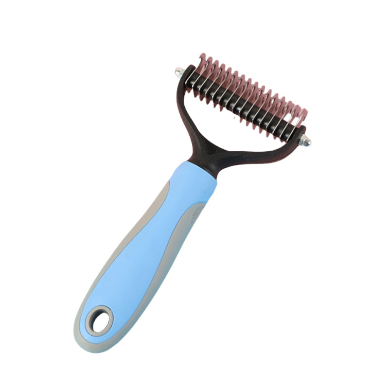 Pieptene de îngrijire pentru animale de companie pentru pisici și câini, din oțel inoxidabil, îndepărtare păr, instrument de curățare, Holy Pet