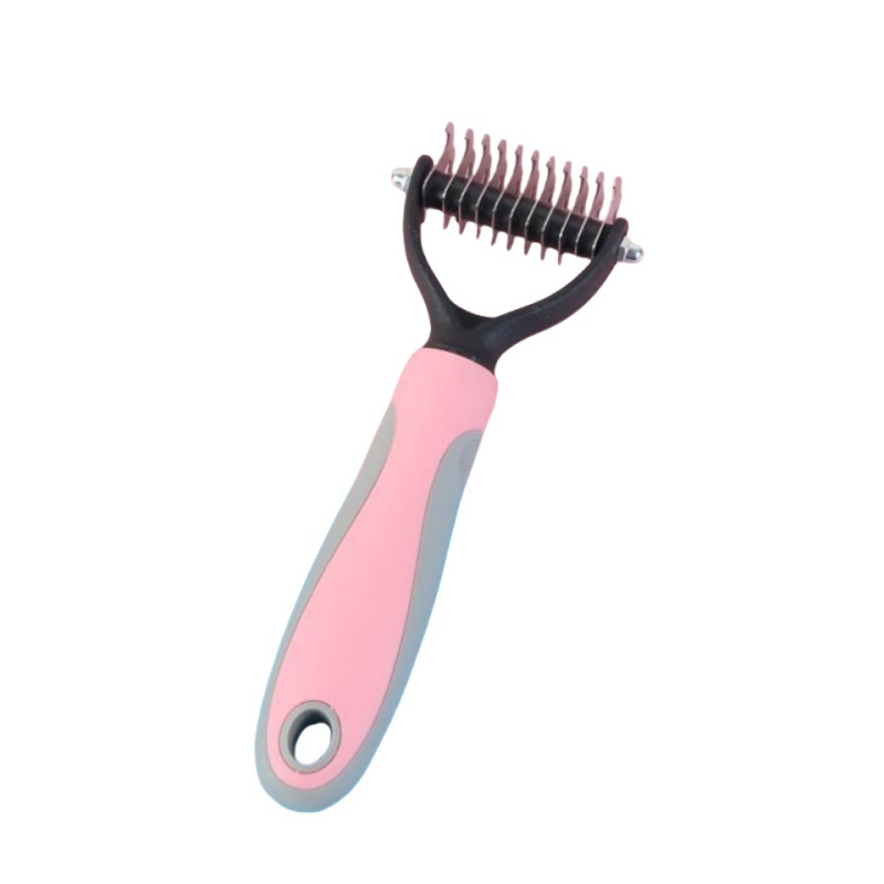 Pieptene de îngrijire pentru animale de companie pentru pisici și câini, din oțel inoxidabil, îndepărtare păr, instrument de curățare, Holy Pet
