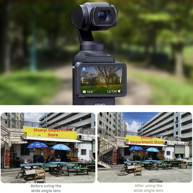 Osmo Pocket 3 magnetické ND/CPL/UV filtre s širokouhlým objektívom – hliníkové telo + optické sklo, 7 g