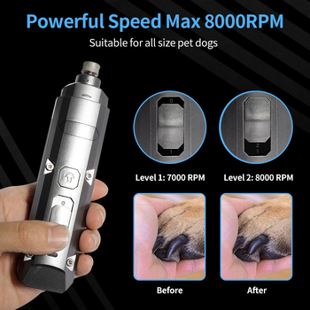 Șlefuitor electric pentru unghiile câinilor, material ABS, brand Lime, cutie cu 40 de bucăți