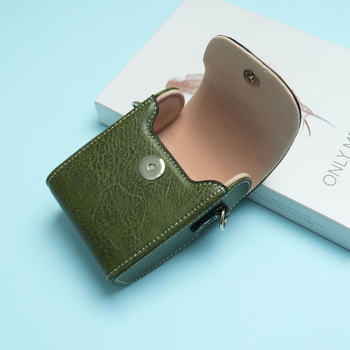 Geantă de cameră compatibilă cu Sony RX100 M7/M5 și ZV-1, husă de protecție din piele PU, curea de umăr, stil urban minimalist