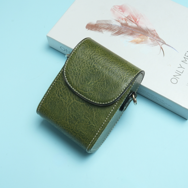 Geantă de cameră compatibilă cu Sony RX100 M7/M5 și ZV-1, husă de protecție din piele PU, curea de umăr, stil urban minimalist