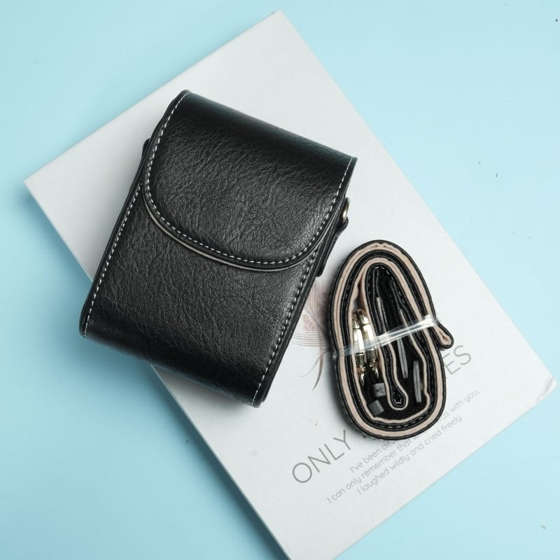 Geantă de cameră compatibilă cu Sony RX100 M7/M5 și ZV-1, husă de protecție din piele PU, curea de umăr, stil urban minimalist