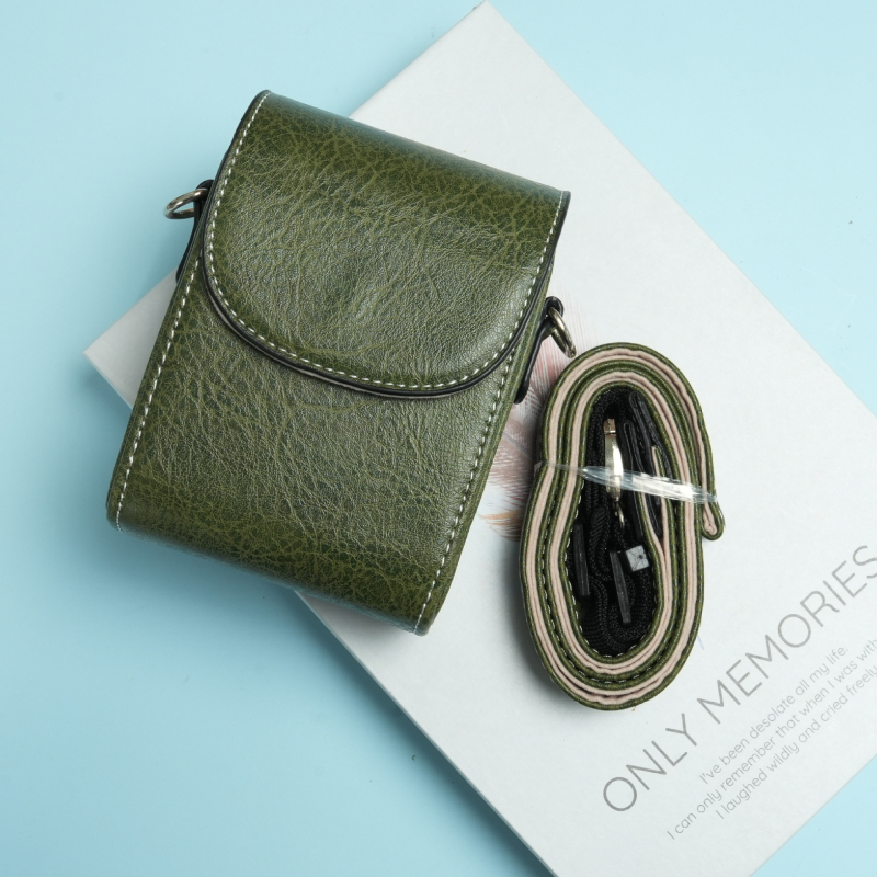 Geantă de cameră compatibilă cu Sony RX100 M7/M5 și ZV-1, husă de protecție din piele PU, curea de umăr, stil urban minimalist