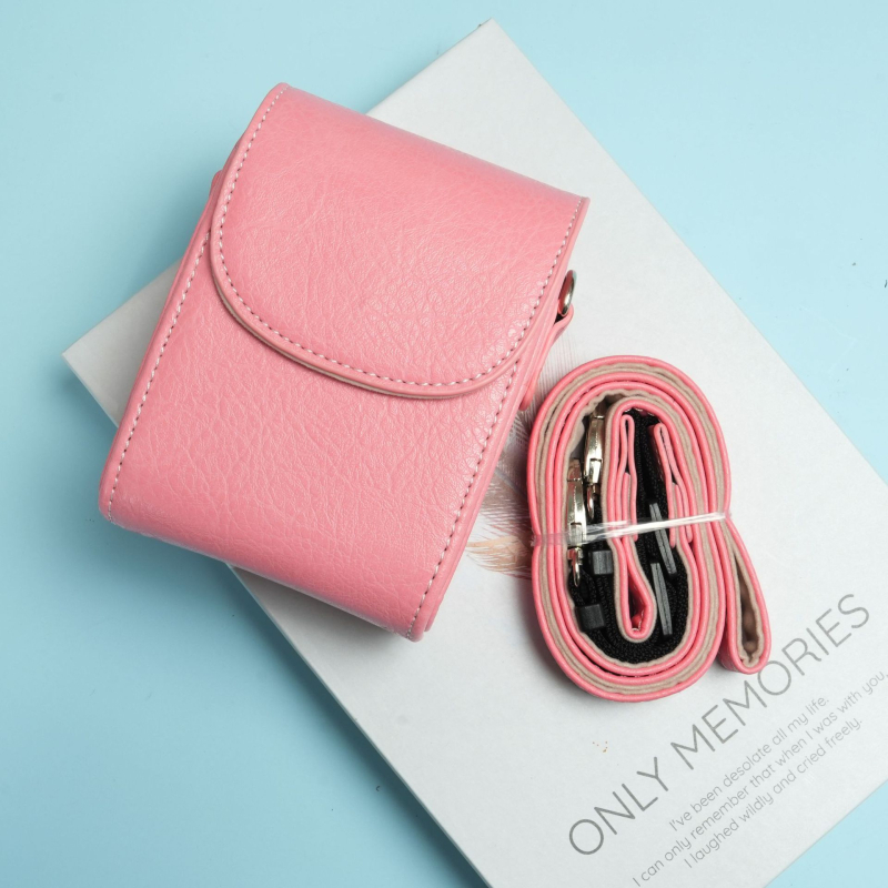 Geantă de cameră compatibilă cu Sony RX100 M7/M5 și ZV-1, husă de protecție din piele PU, curea de umăr, stil urban minimalist