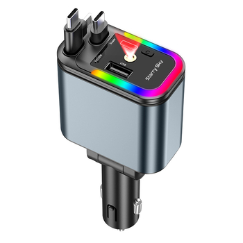 Auto MP3 player s FM prijemnikom, visoko snaga USB punjenja, napajanje 12–24V, USB sučelje, monokromatski zaslon