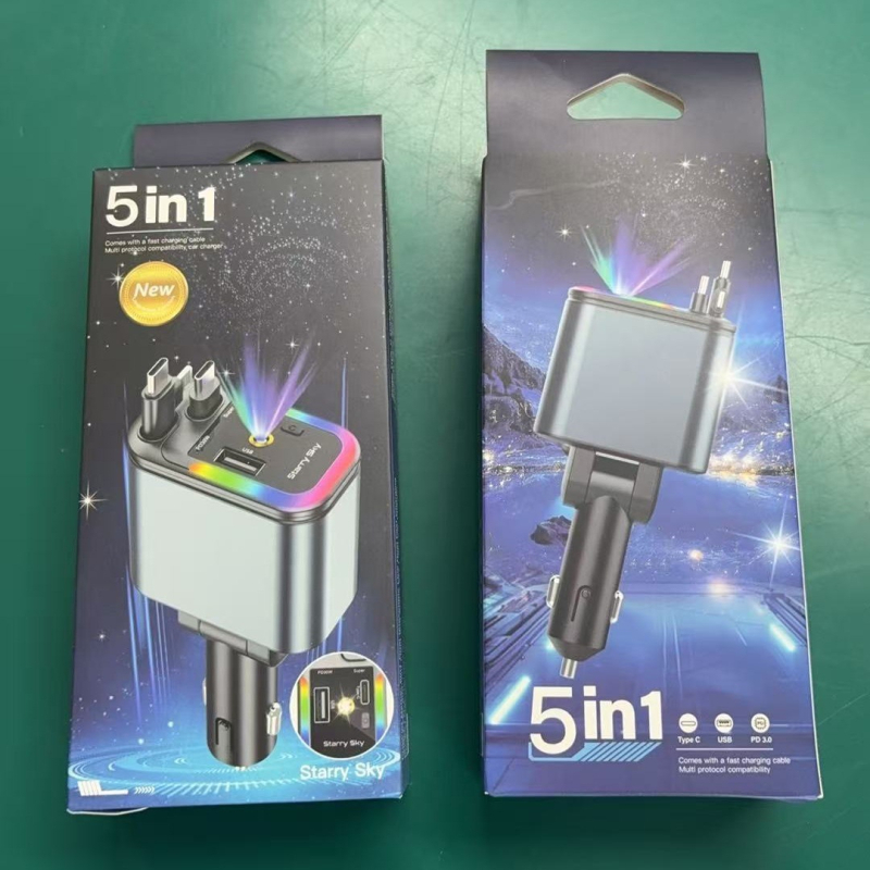 Auto MP3 player s FM prijemnikom, visoko snaga USB punjenja, napajanje 12–24V, USB sučelje, monokromatski zaslon