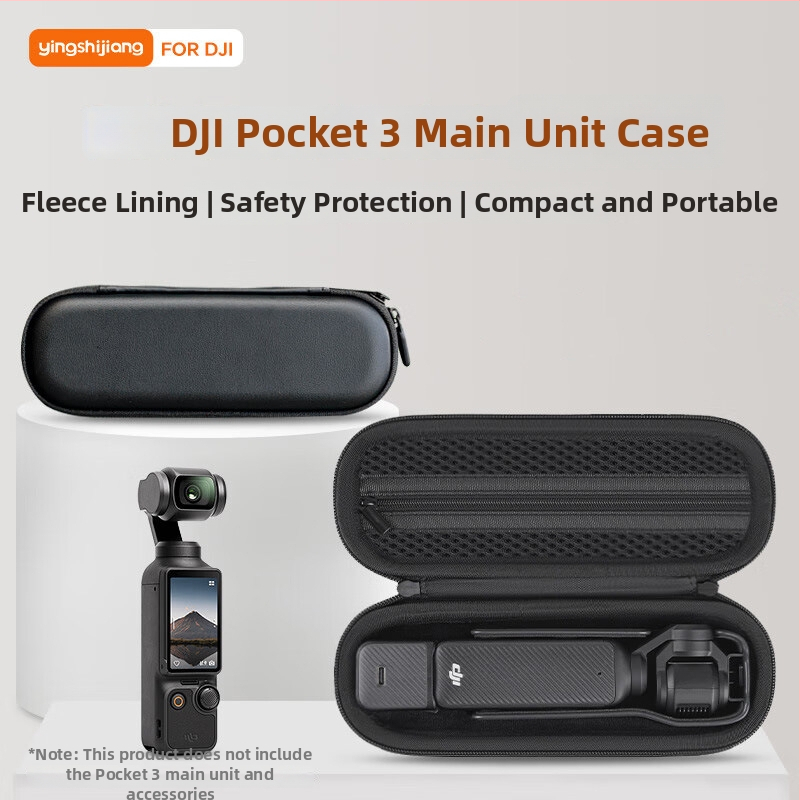 Shadow Craftsman Taška na skladovanie DJI Pocket 3/2 – Vonkajšie PU, Mäkká kožušinová podšívka, Kapacita: Pocket kamera + ochranné púzdro, Kompatibilné s DJI Pocket 3/2, Hmotnosť: 192 g