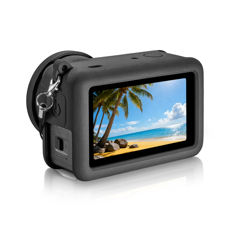 Action6 Silikonska zaštitna maska za DJI Osmo Action 6 – otpornost na pad, silikon materijal, mogućnost ispisa logotipa, uključuje torbicu