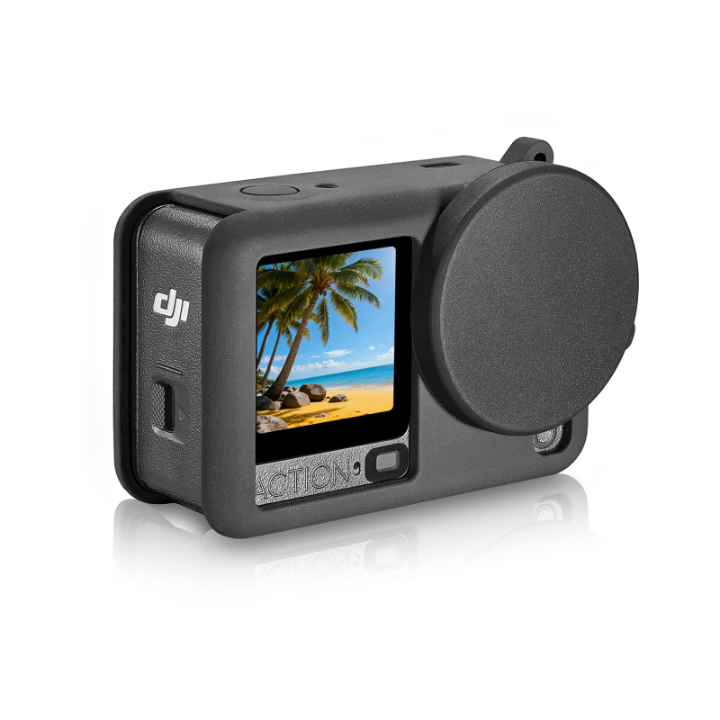 Action6 Silikonska zaštitna maska za DJI Osmo Action 6 – otpornost na pad, silikon materijal, mogućnost ispisa logotipa, uključuje torbicu