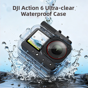 DJI Action 6 carcasă de protecție impermeabilă, rezistentă la cădere și zgârieturi, carcasă de scufundare 70 m