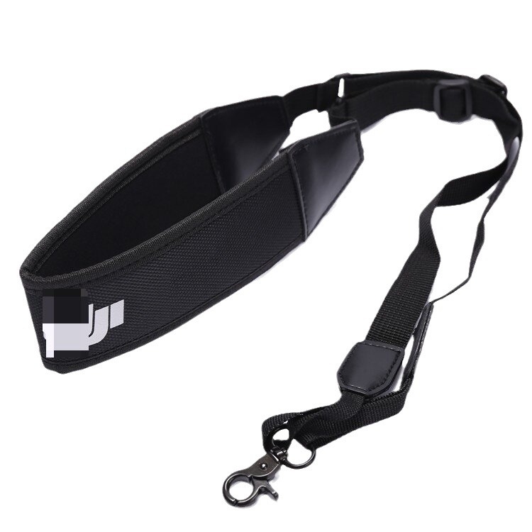 Curea de prindere pentru telecomanda dronă — universală, cu material japonez de decomprimare, hardware, nailon și piele; lungime reglabilă 56–70 cm, lățime 5,5 cm; compatibilă cu telecomanda dronelor