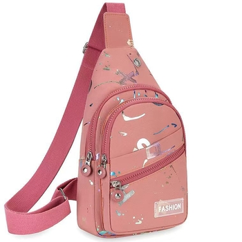 Geantă Crossbody Mini, Stil Stradal, Material Oxford, Închidere cu Fermoar, Buzunar Interior cu Fermoar