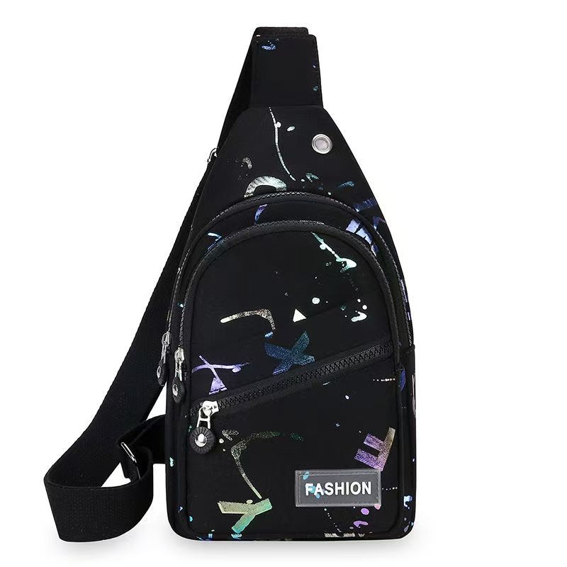 Geantă Crossbody Mini, Stil Stradal, Material Oxford, Închidere cu Fermoar, Buzunar Interior cu Fermoar