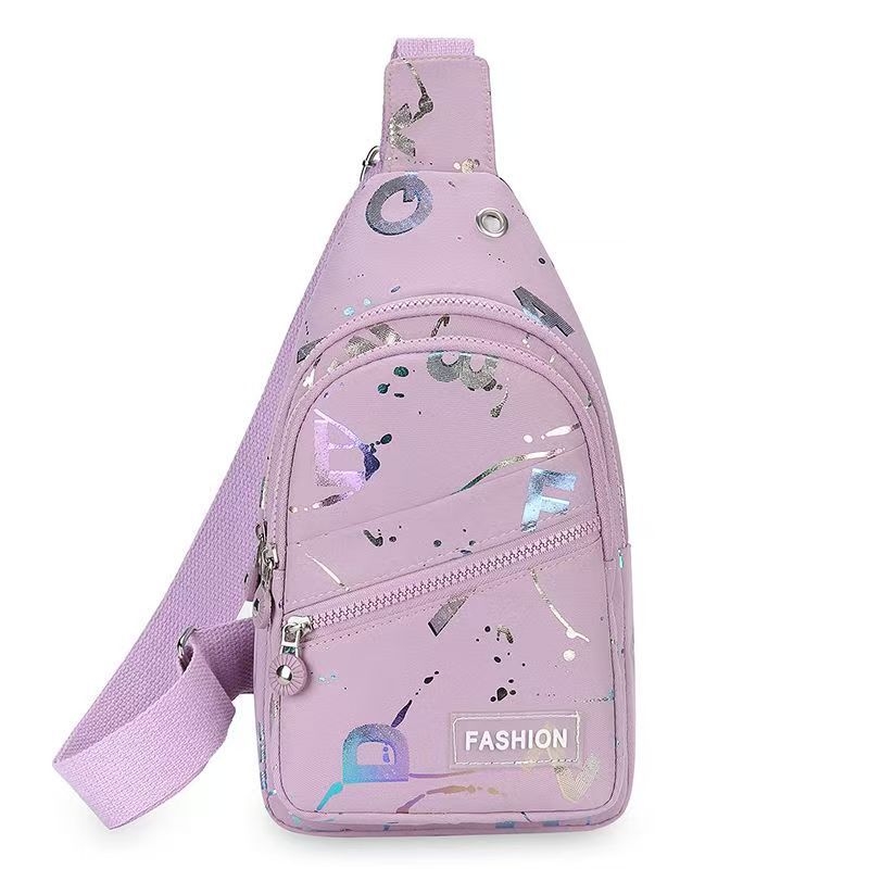 Geantă Crossbody Mini, Stil Stradal, Material Oxford, Închidere cu Fermoar, Buzunar Interior cu Fermoar