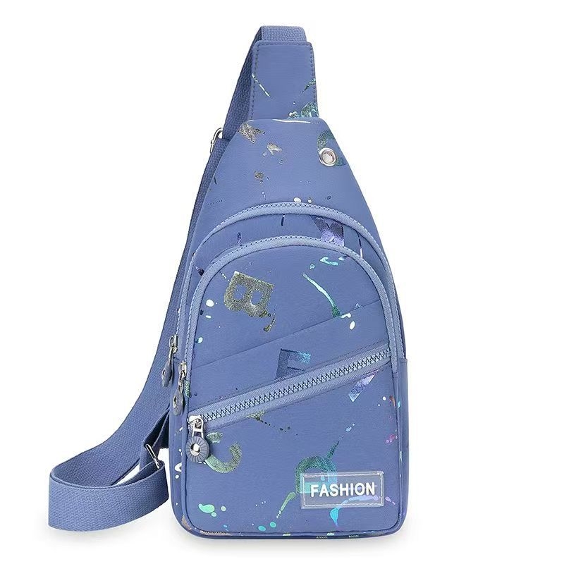 Geantă Crossbody Mini, Stil Stradal, Material Oxford, Închidere cu Fermoar, Buzunar Interior cu Fermoar